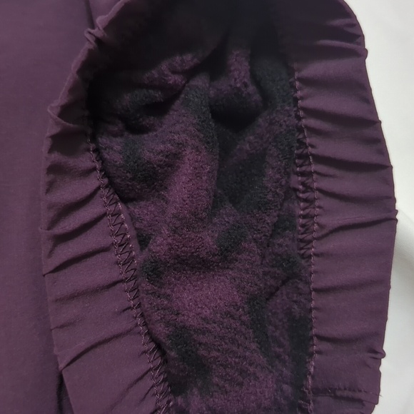 Eddie Bauer Stretch Fleece Lined Polar Pant, Color Purple Size 10 - Picture 13 of 16